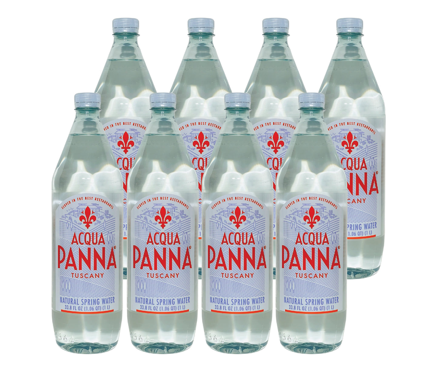 Acqua Panna Natural Spring Water- 1L (33.8 Fl oz) (8 Bottles)