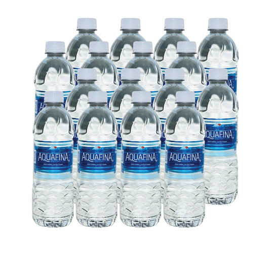 Aquafina Purified Drinking Water- 16.9 Fl oz (500mL) (16 Bottles)