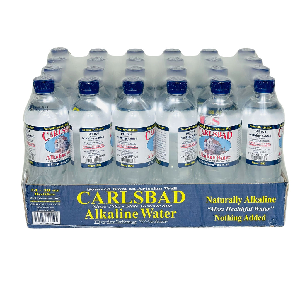Carlsbad Alkaline Water- 20 Fl oz (591mL) (24 Bottles)