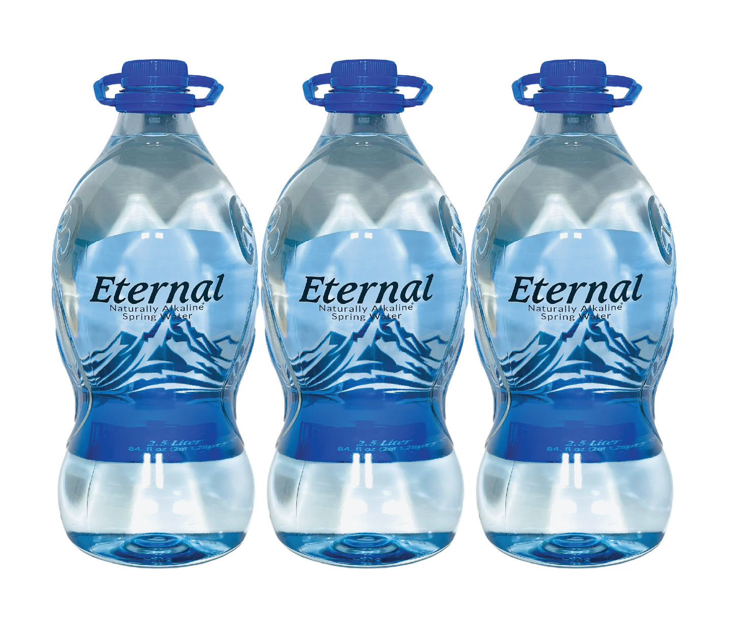 Eternal Naturally Alkaline Spring Water- 2.5L (84.5 Fl oz) (3 Bottles)