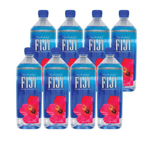 FIJI Natural Artesian Water- 1L (33.8 Fl oz) (8 Bottles)