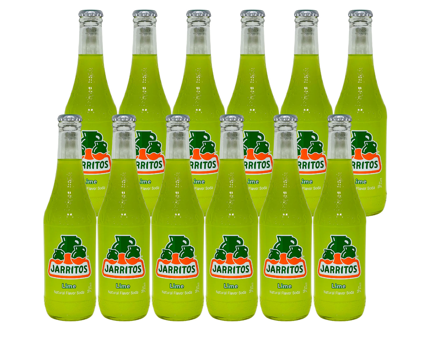 Jarritos- Lime (12.5 Fl oz) (12 Glass Bottles)