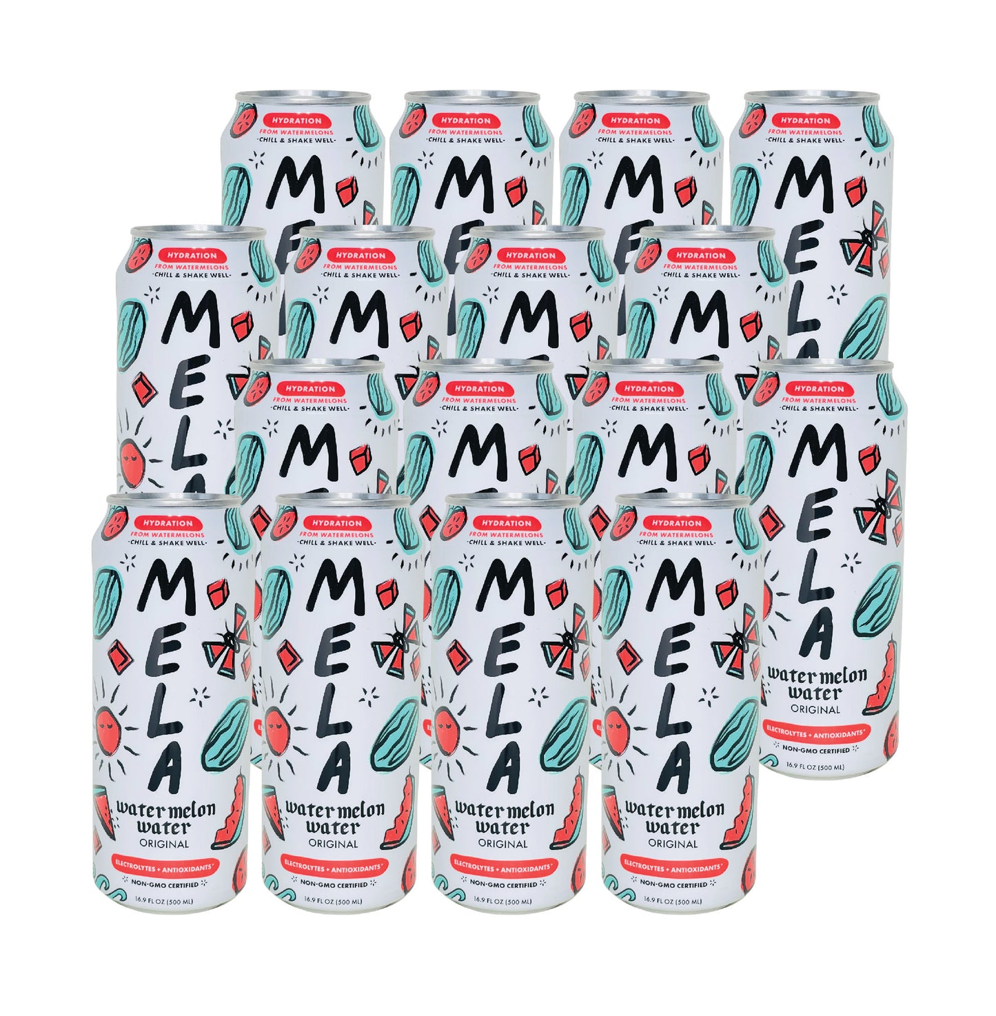 Mela Watermelon Water (16.9 Fl oz) (16 Cans)