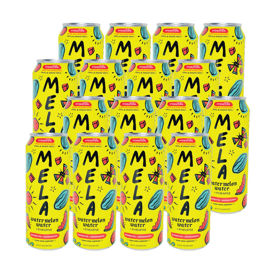 Mela Watermelon Water + Pineapple (16.9 Fl oz) (16 Cans)