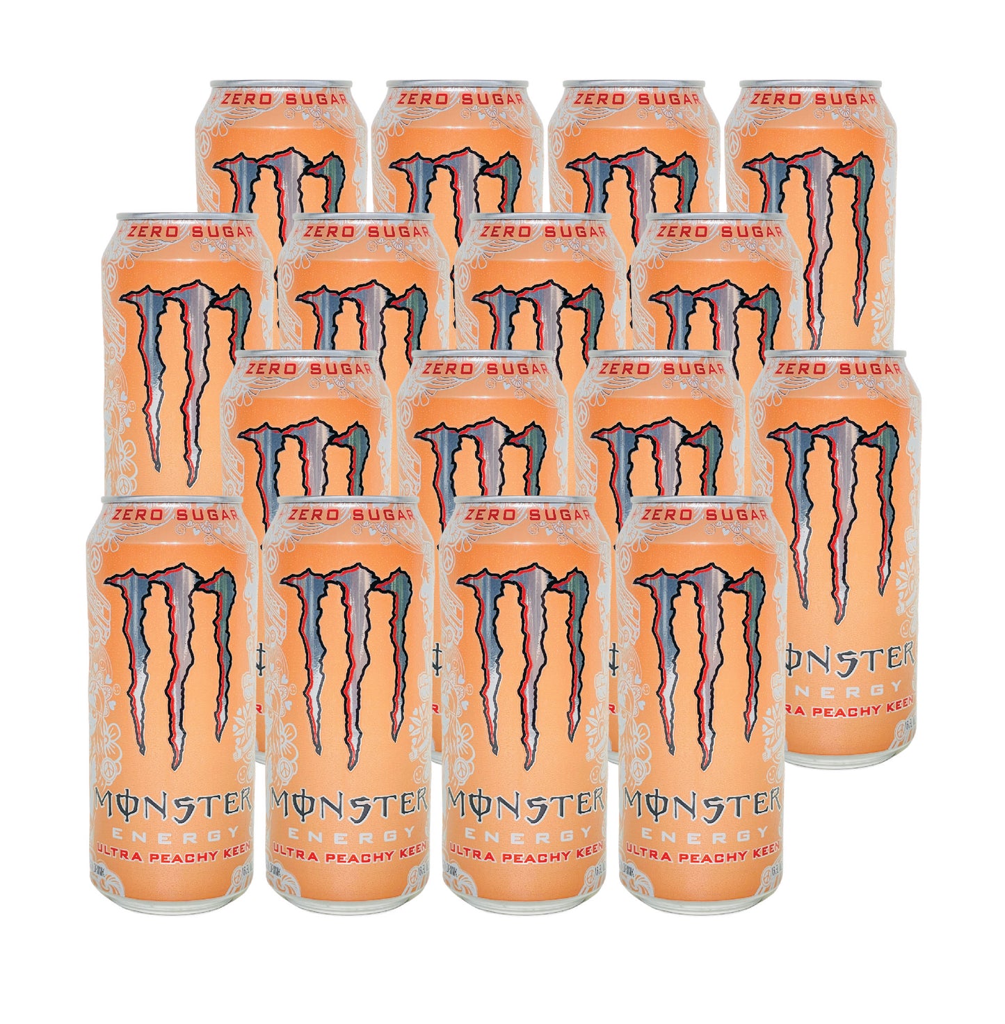 Monster Energy- Ultra Peachy Keen (16 Fl oz) (16 Cans)