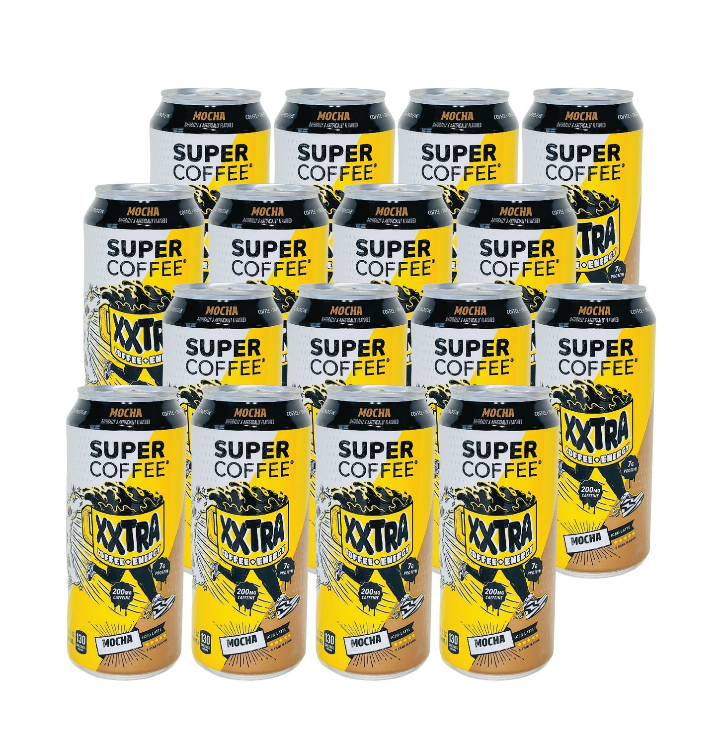 Super Coffee XXtra- Mocha (15 Fl oz) (16 Cans)
