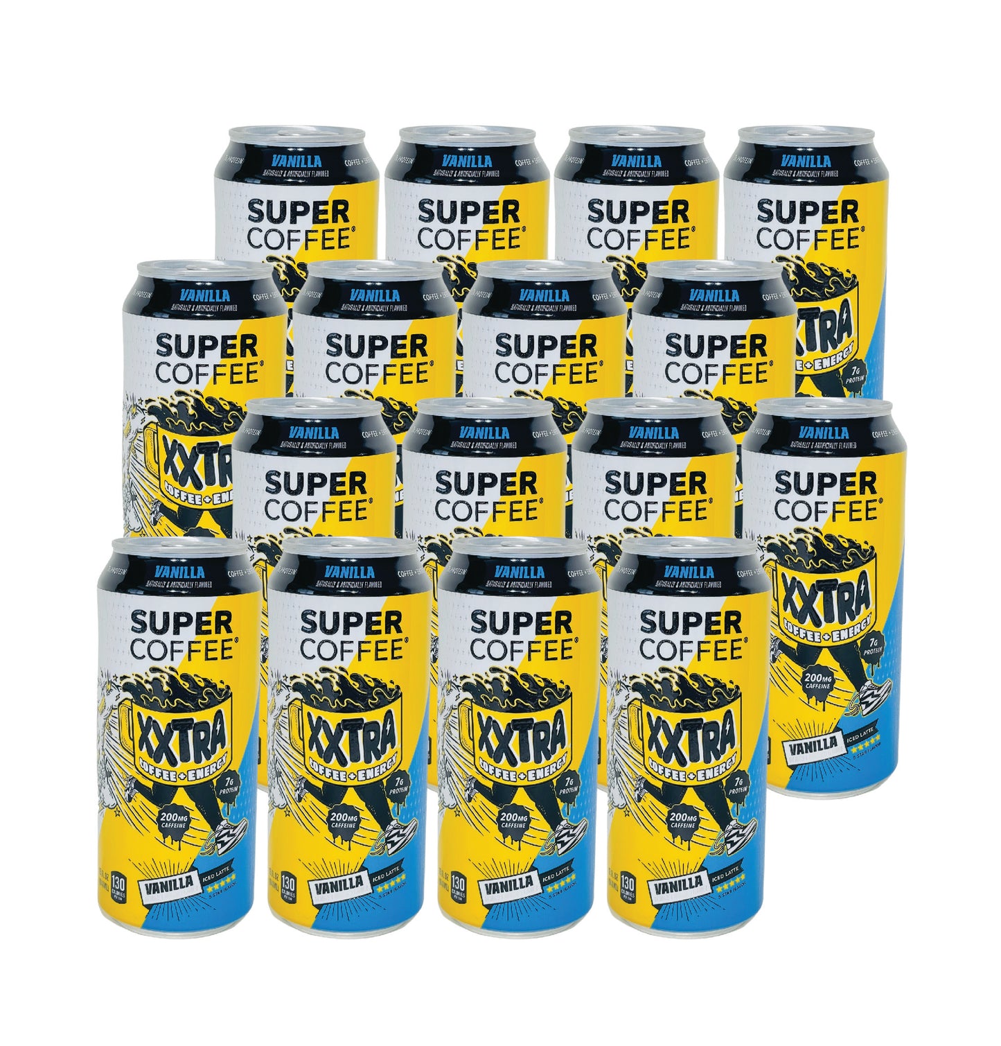 Super Coffee XXtra- Vanilla (15 Fl oz) (16 Cans)